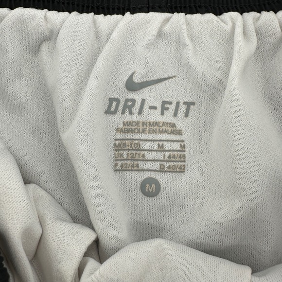 Nike Dri Fit Running Shorts Black White Trim Athletic Gym Workout Women Medium - Picture 3 of 5
